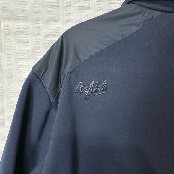 Aztech Mountain Aspen Sweater Mens Extra Large Navy Quarter Zip Sweatshirt Ski - Picture 10 of 14
